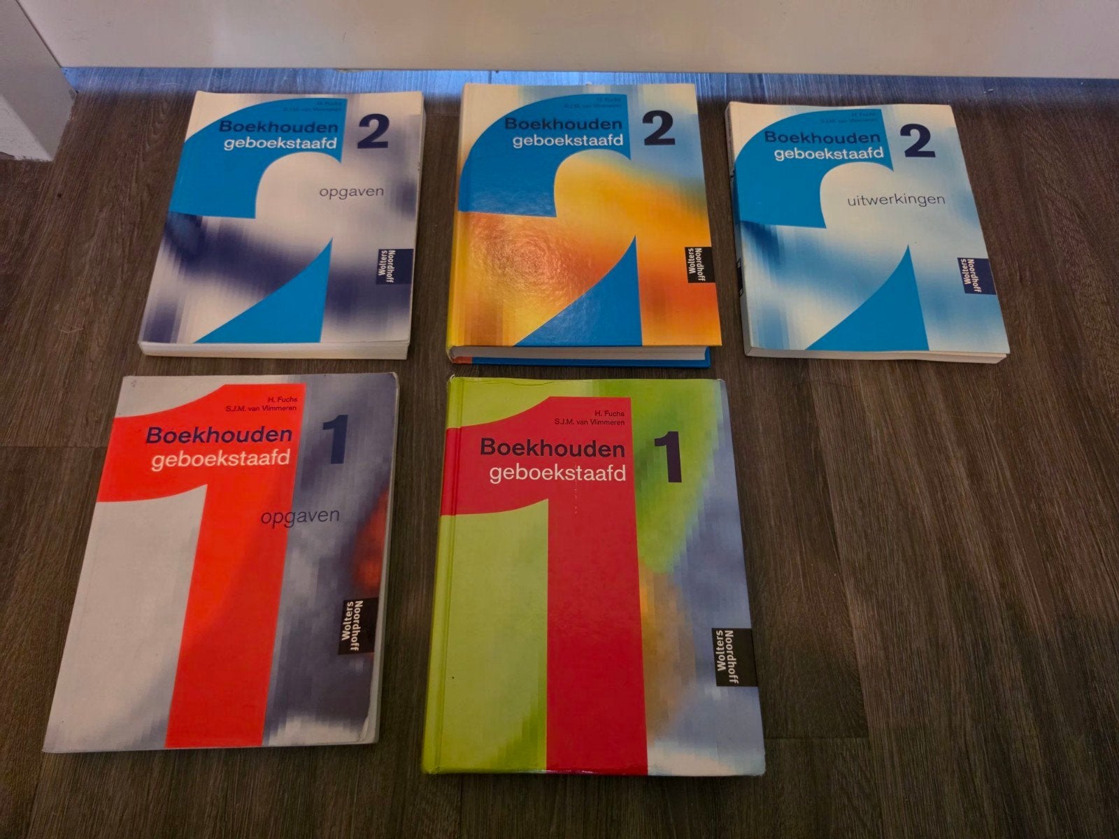 Boekhouden geboekstaafd deel 1 en 2 - 5 boeken, Boeken, Gelezen, Fuchs, Van Vimmeren, Beta, HBO