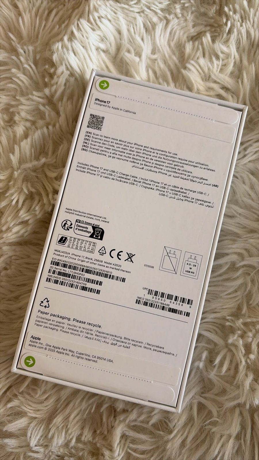 Nieuwe Apple iPhone 17 256GB Zwart - Vodafone, Zwart, Nieuw, Zonder simlock, Zonder abonnement