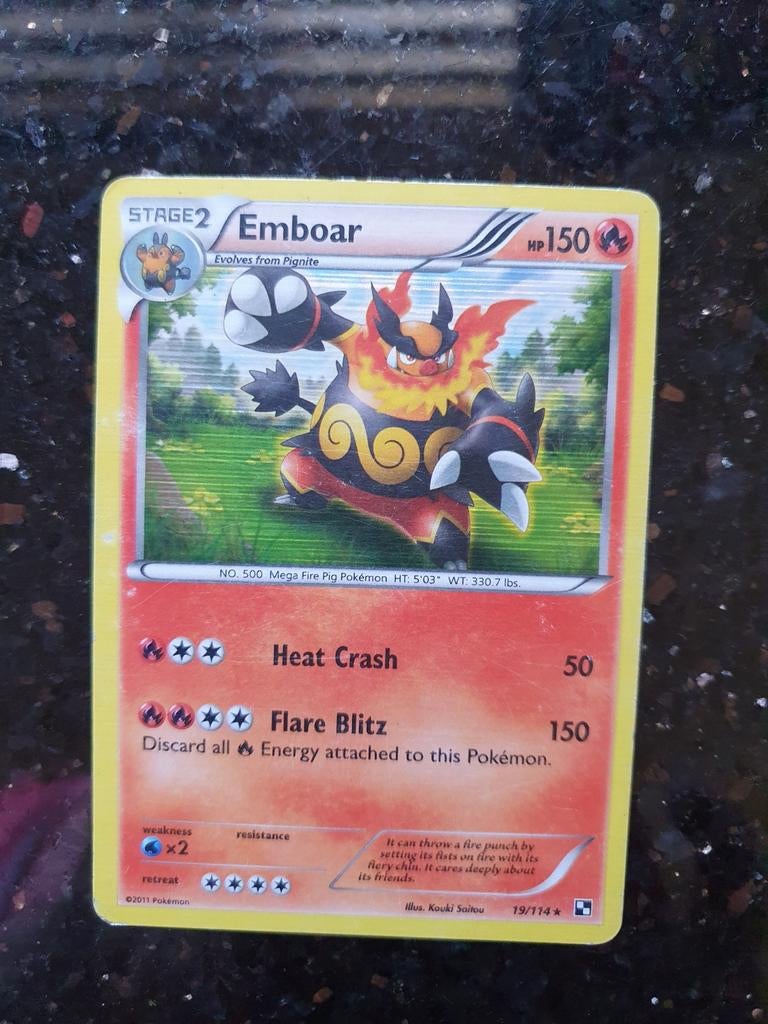 Embraer 19/114 holo pokemon kaart, Ophalen of Verzenden, Zo goed als nieuw