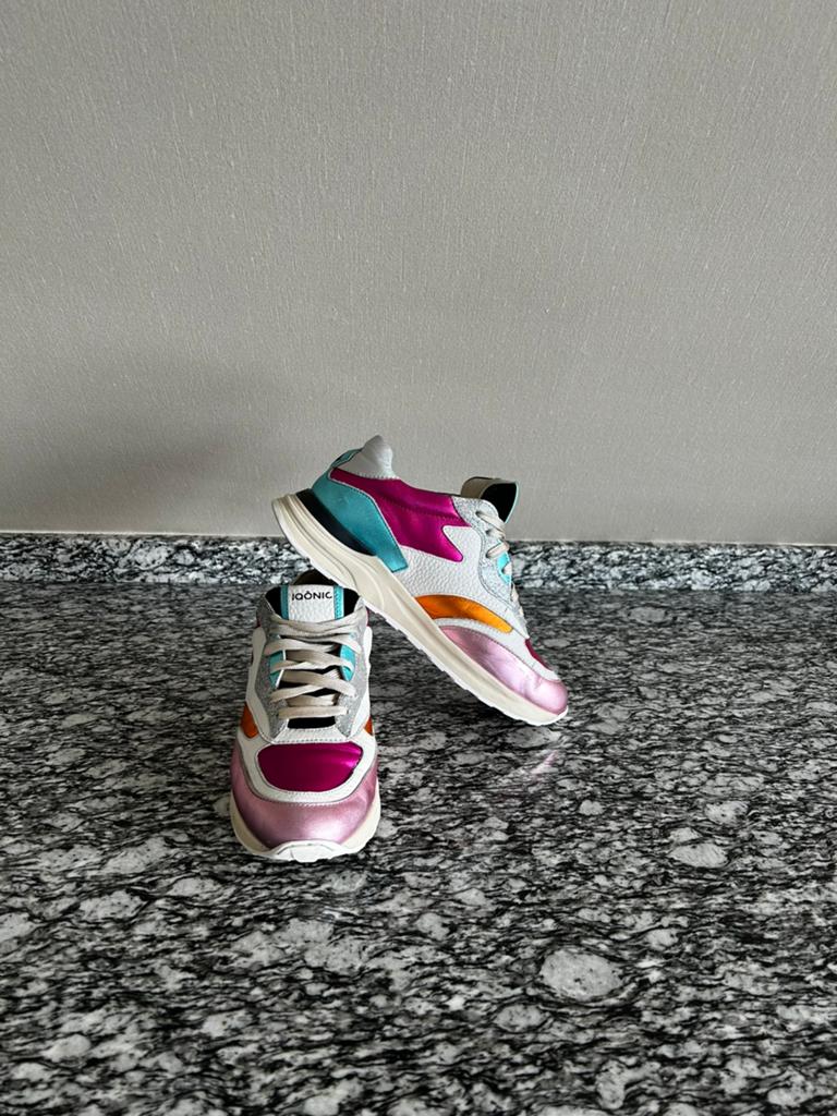 Gekleurde sneakers (IQONIC) 38, Kleding | Dames, Schoenen, Verzenden, Zo goed als nieuw, Sneakers of Gympen