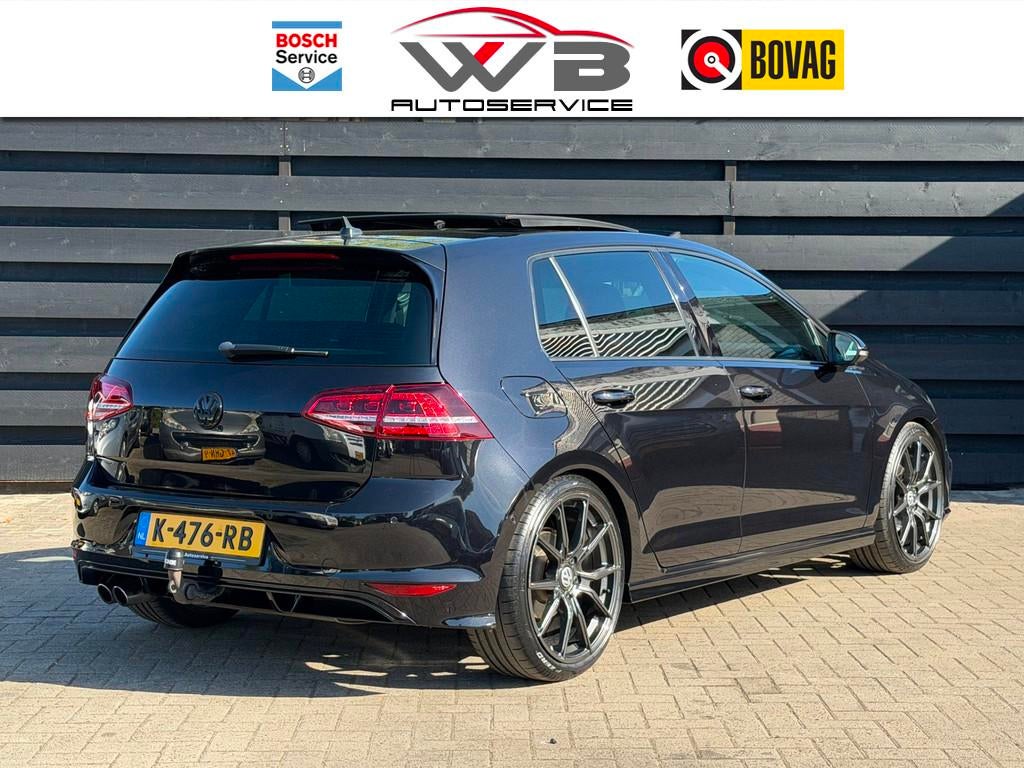 Volkswagen Golf 1.4 TSI R-Line I Pano I ACC I BlindSpot I Ca, Auto's, Gebruikt, 150 pk, Leder en Stof, Zwart