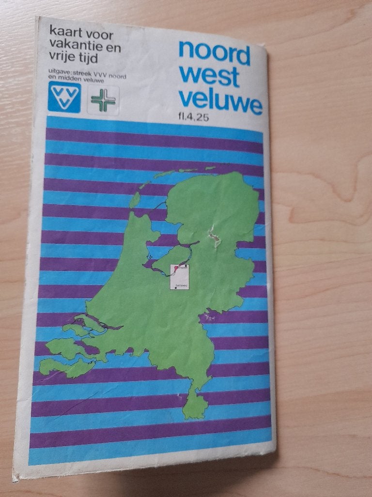 VVV KAART VOOR VAKANTIE EN VRIJE TIJD NOORD WEST VELUWE, Ophalen of Verzenden, Gelezen, Overige onderwerpen