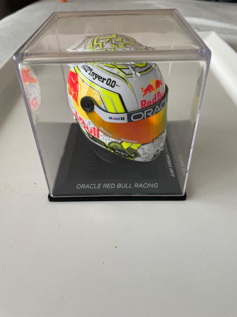 Max Verstappen 1/4 helm las Vegas 2023, Ophalen of Verzenden, Zo goed als nieuw, Formule 1