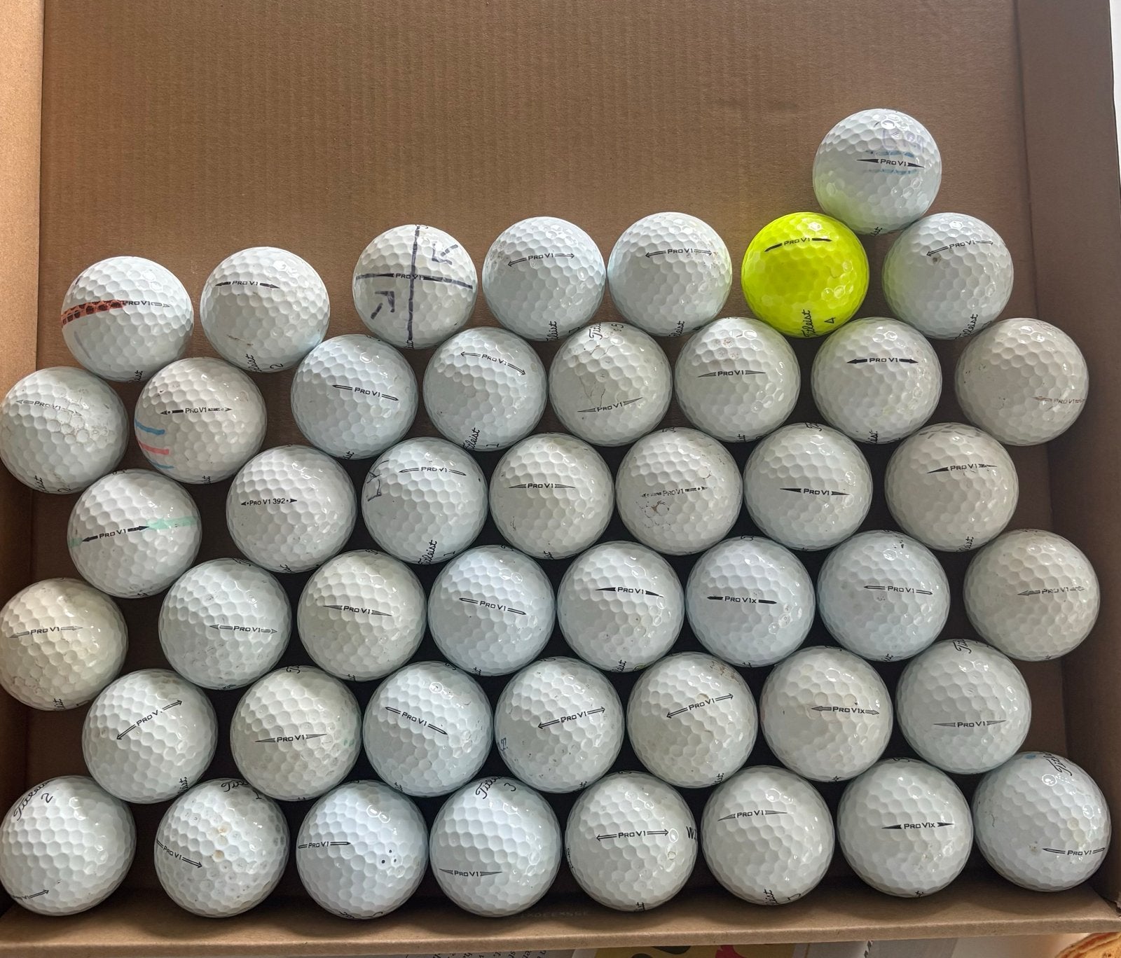 Golfballen Pro V1 - en Pro V1x Gebruikt, Ophalen of Verzenden, Gebruikt, Bal(len)