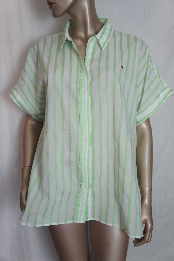 TOMMY HILFIGER blouse maat 46, Kleding | Dames, Blouses en Tunieken, Verzenden, Zo goed als nieuw, Maat 46/48 (XL) of groter, Groen