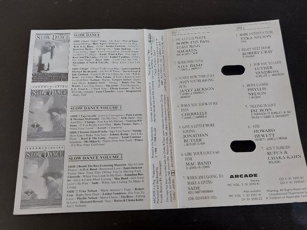 SLOW DANCE VOLUME 2 (MC), Ophalen of Verzenden, Zo goed als nieuw, Origineel, Met bewaardoos, rek of koffer