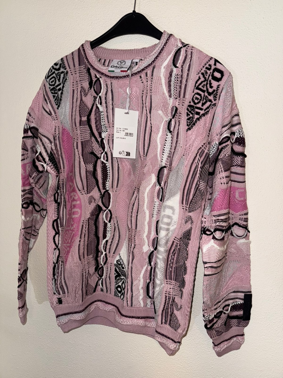 Nieuwe Carlo Colucci Trui Maat L, Maat 52/54 (L), Nieuw, Ophalen of Verzenden, Roze