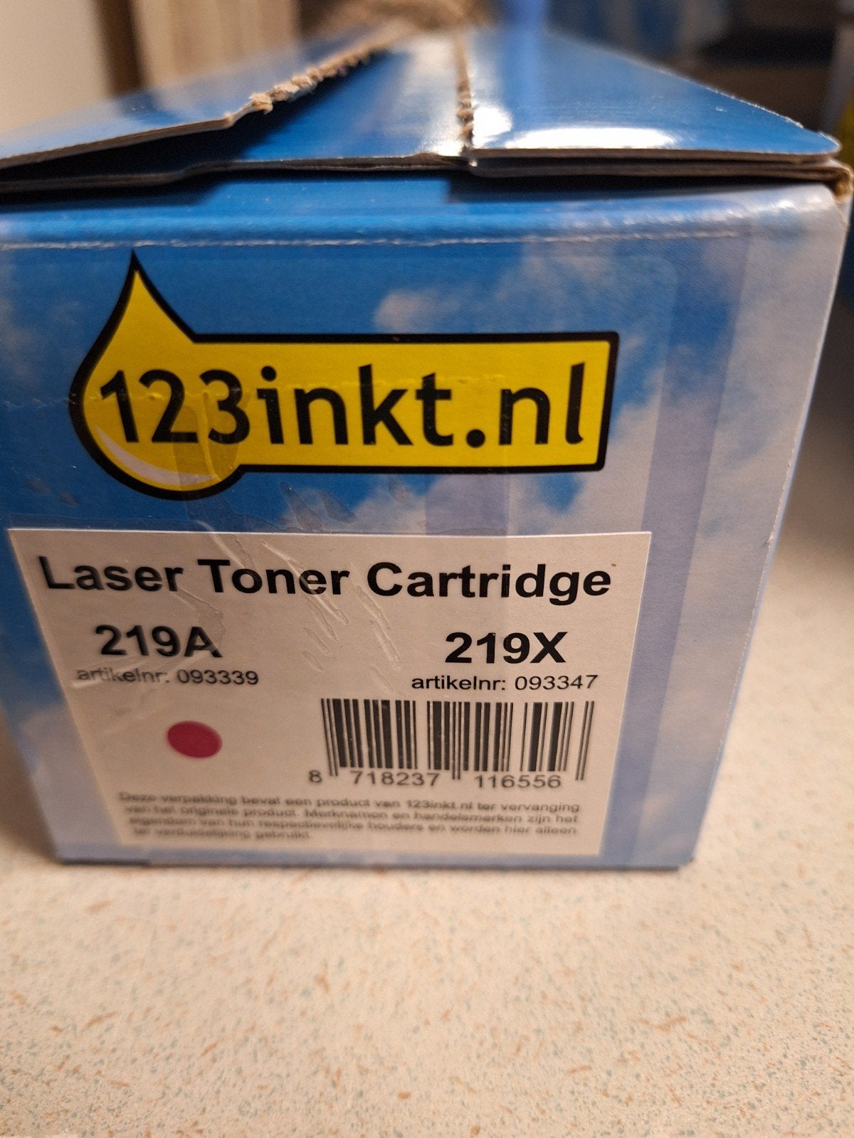 toner cartridge, Ophalen, Nieuw