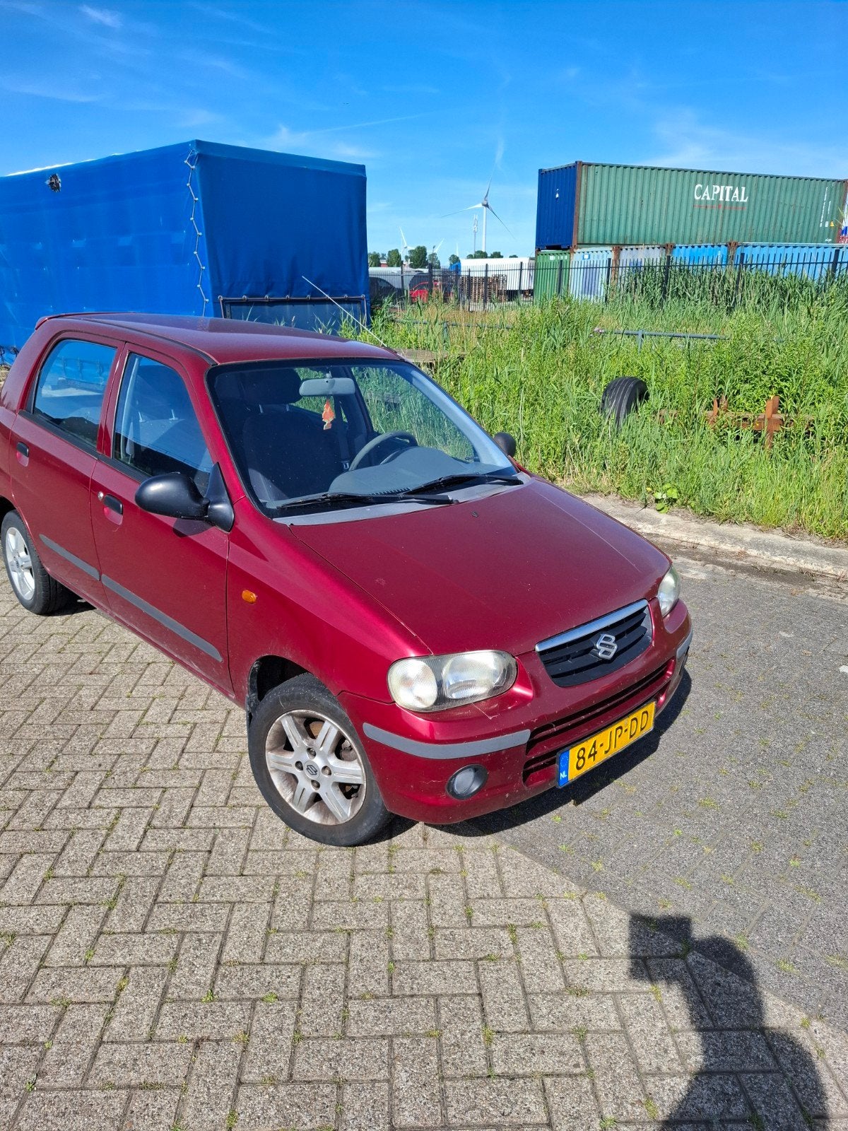 Suzuki Alto 1.1 2002 Rood, Auto's, Voorwielaandrijving, 750 kg, 4 cilinders, 4 stoelen
