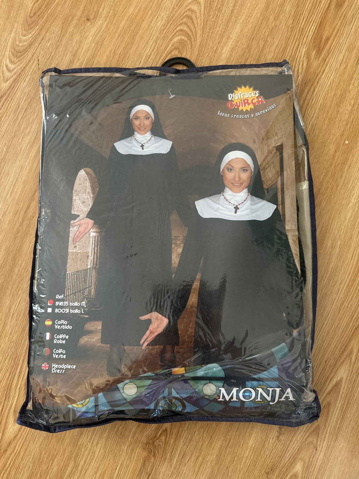 Nonnen kostuum - Perfect voor Halloween of themafeest, Hobby en Vrije tijd, Ophalen of Verzenden, Zo goed als nieuw, Pak of Jurk