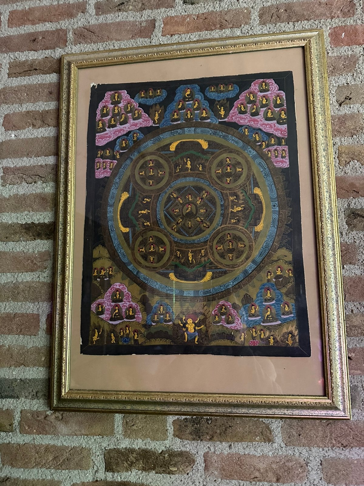 Mooie oude Thangka, Ophalen