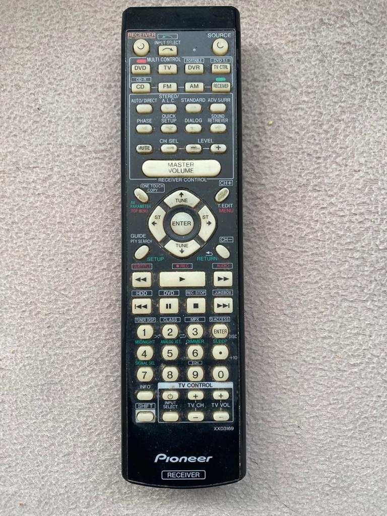 Pioneer VSX-418 receiver afstandsbediening, Audio, Tv en Foto, Ophalen of Verzenden, Gebruikt, Origineel, Receiver of Versterker