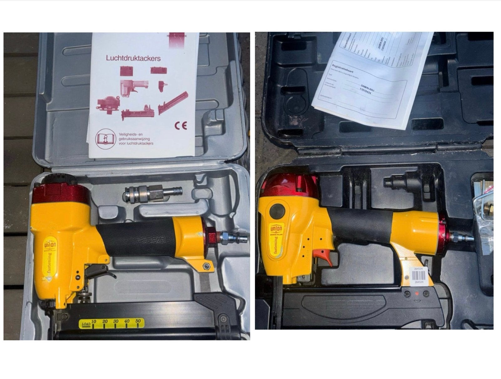 Set van 2: Union Lucht tacker 3AF/E-J50CU en 3AM/N-50U, Ophalen of Verzenden, Zo goed als nieuw, Overige merken