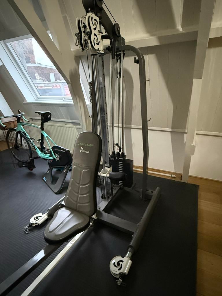 Tunturi Pure Krachtstation - Compleet thuisfitness, Sport en Fitness, Fitnessapparatuur, Ophalen, Krachtstation, Armen, Zo goed als nieuw