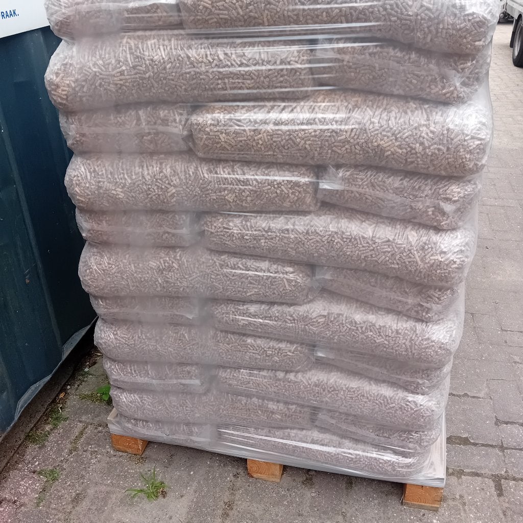 Eco houtpellets mix wit en bruin door elkaar, Minder dan 3 m³, Ophalen