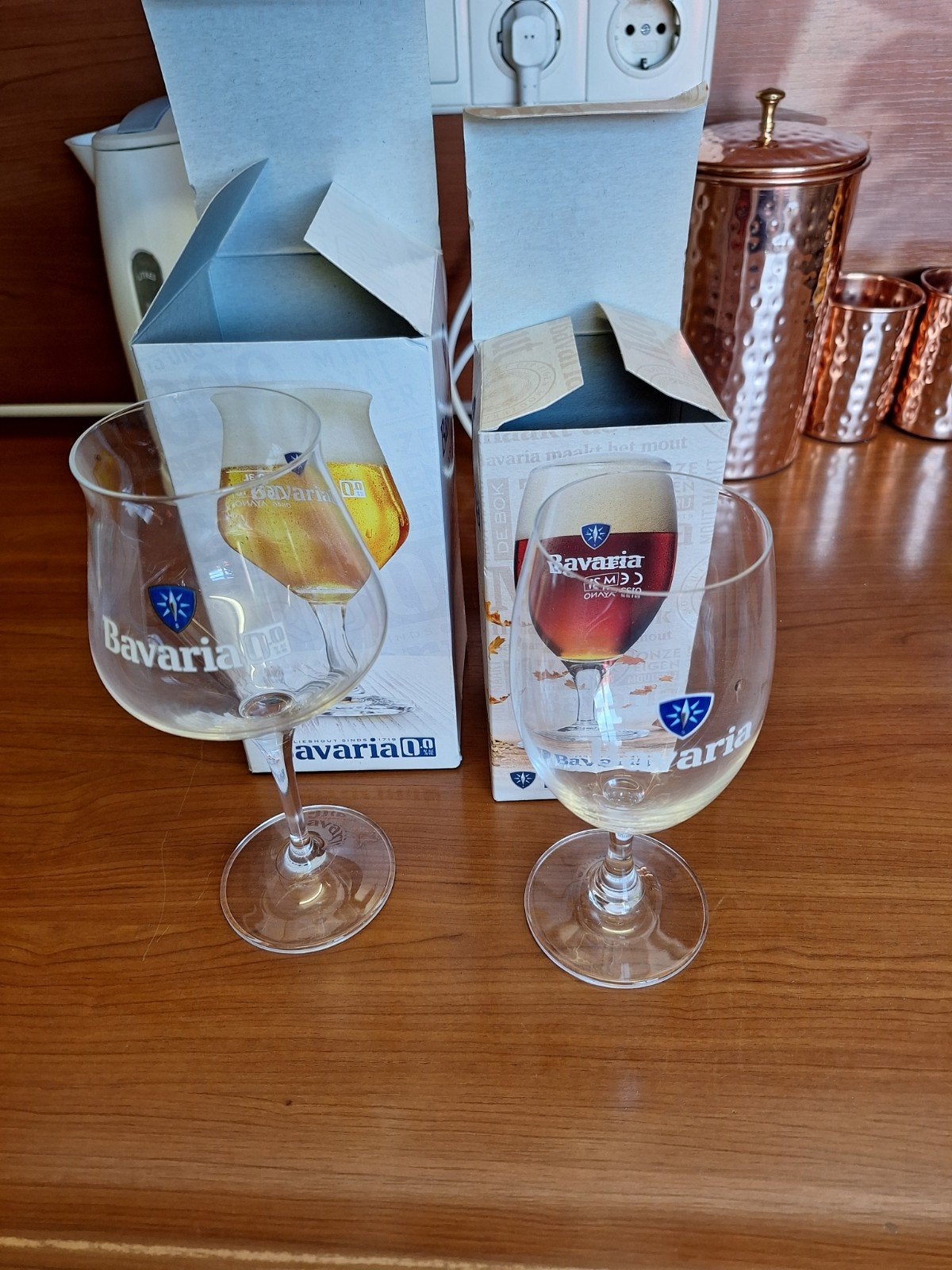 Bavaria Bierglazen - Set van 2, Nieuw, Ophalen of Verzenden, Overige merken, Glas