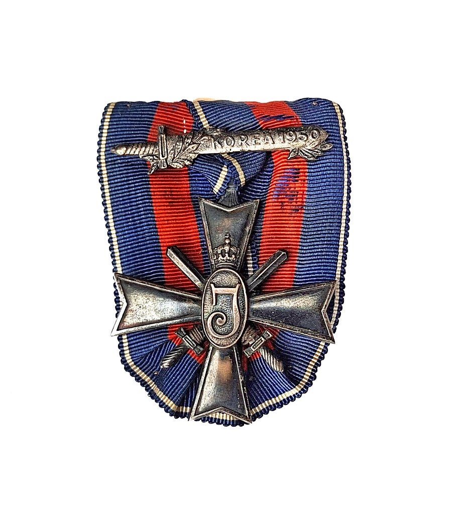 Korea Oorlog KNIL Onderscheiding Medaille KNIL MWO NDVN VN, Ophalen of Verzenden, Landmacht, Azië, Lintje, Medaille of Wings