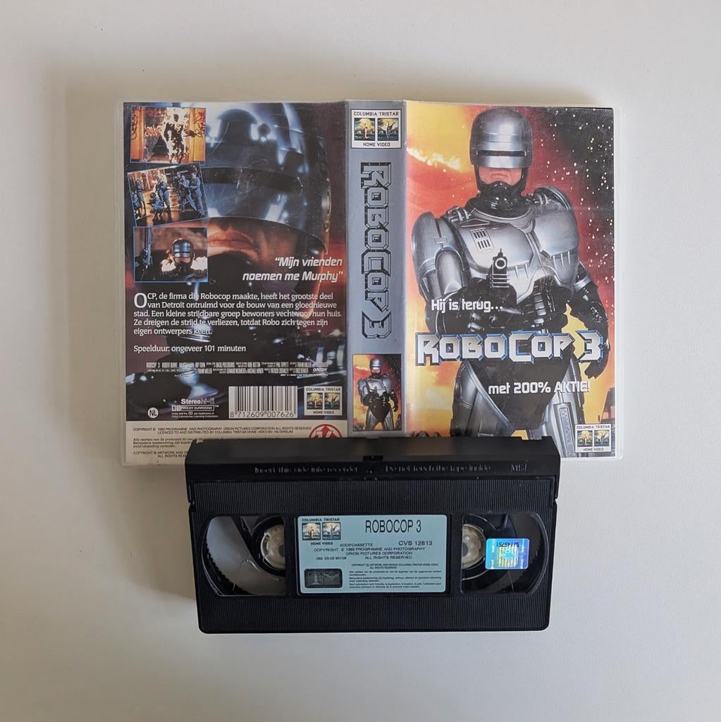 RoboCop 3 (1993) VHS Videoband, Alle leeftijden, Ophalen of Verzenden, Zo goed als nieuw