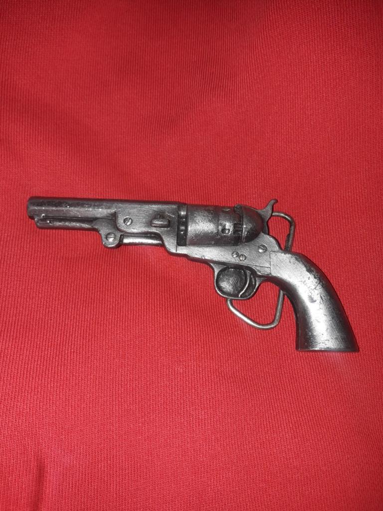 Vintage Riemgesp Pistool 1979 Bergamot Brass Works, Verzamelen, Ophalen of Verzenden, Zo goed als nieuw