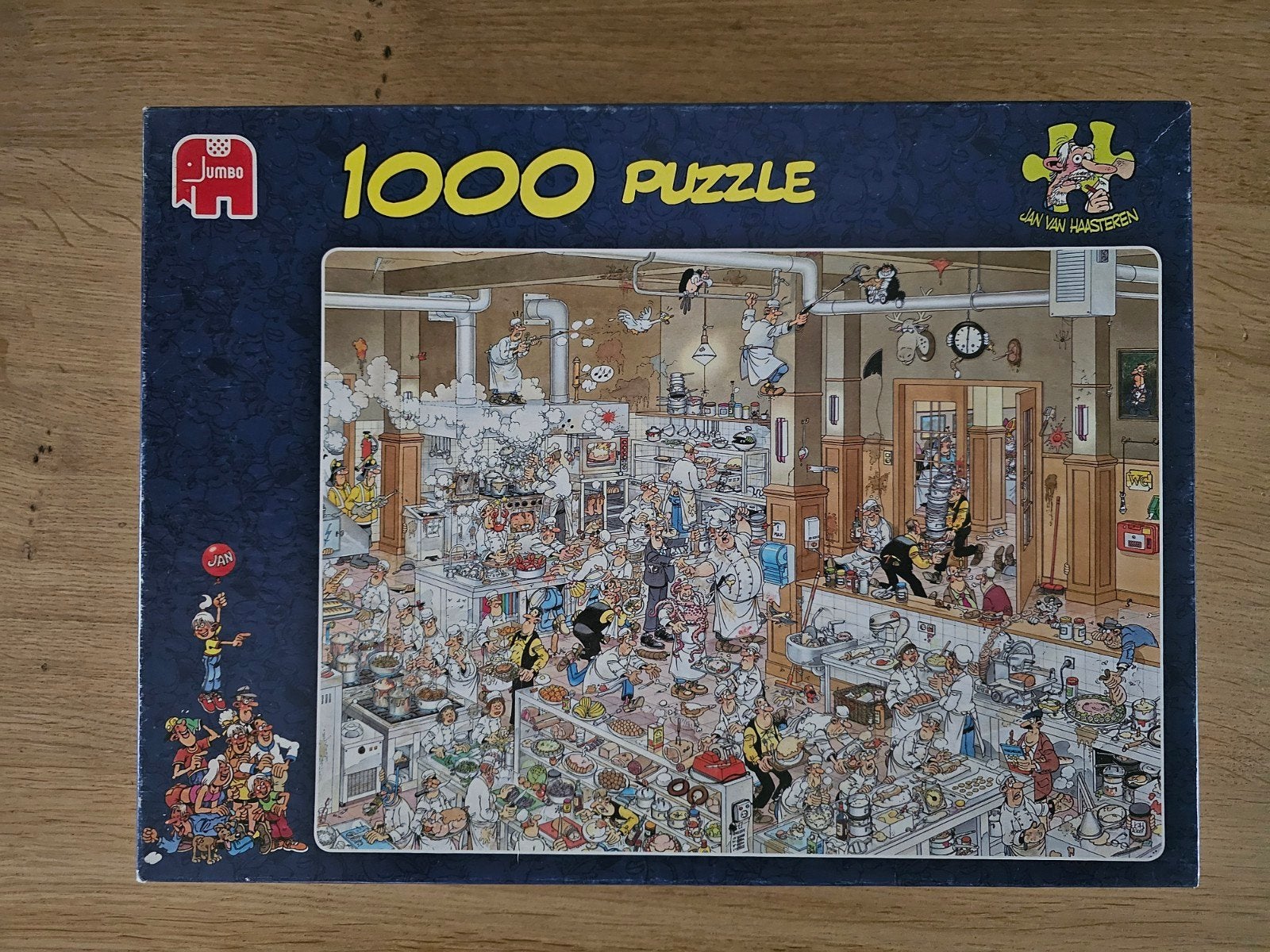 Jan van Haasteren puzzel 'De keuken' - 1000 stukjes, Ophalen of Verzenden, 500 t/m 1500 stukjes, Zo goed als nieuw, Legpuzzel