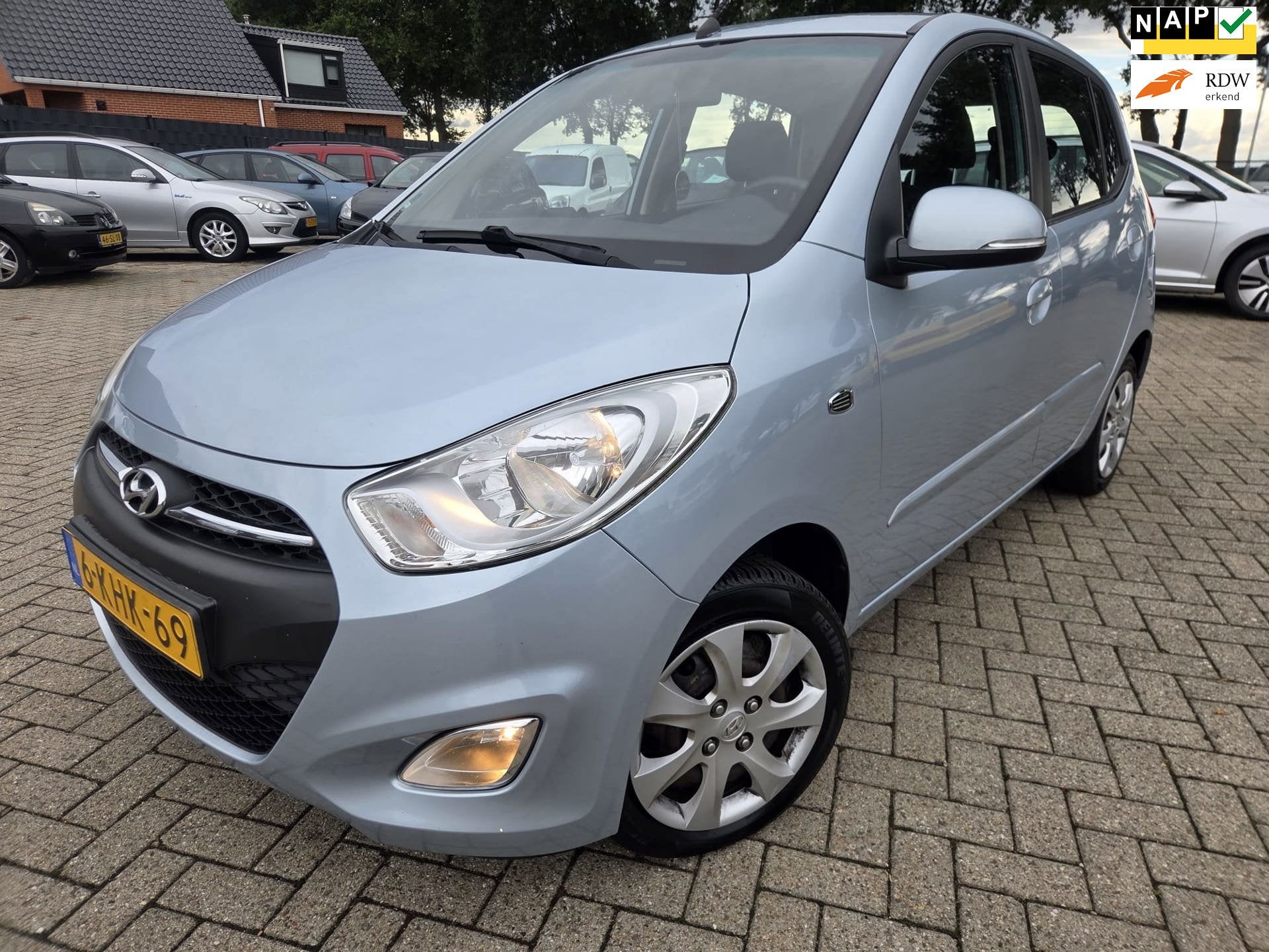 Hyundai I10 1.2 i-Vision 2013 Automaat/Airco/Cruise etc.. AP, Auto's, Euro 5, Gebruikt, 4 cilinders, Origineel Nederlands