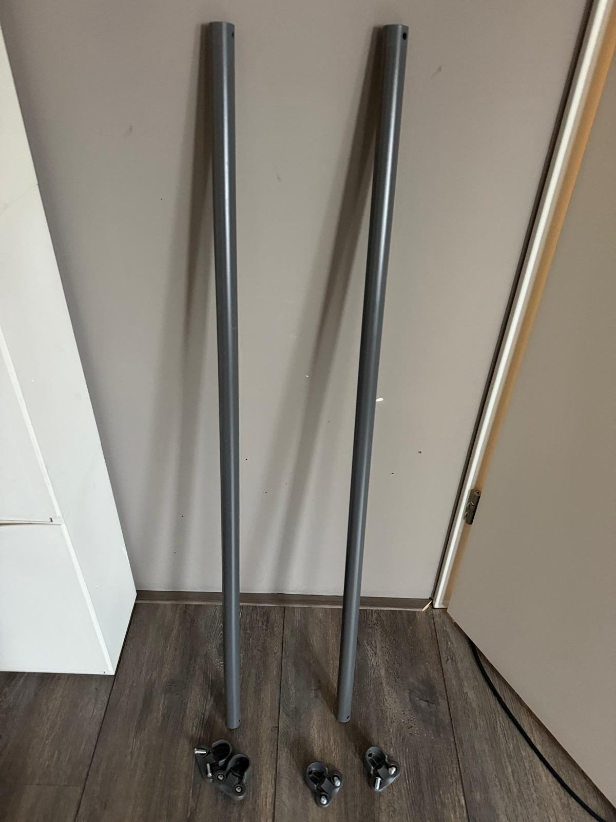 2x IKEA PAX Kledingroede 96cm met montageset, Ophalen
