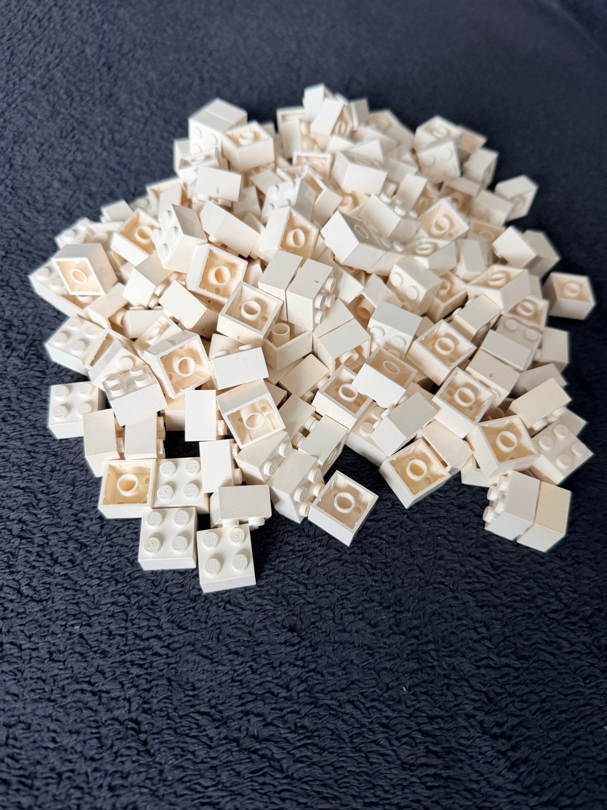 Lego 2x2 studs wit - 114 stuks, Ophalen of Verzenden, Gebruikt