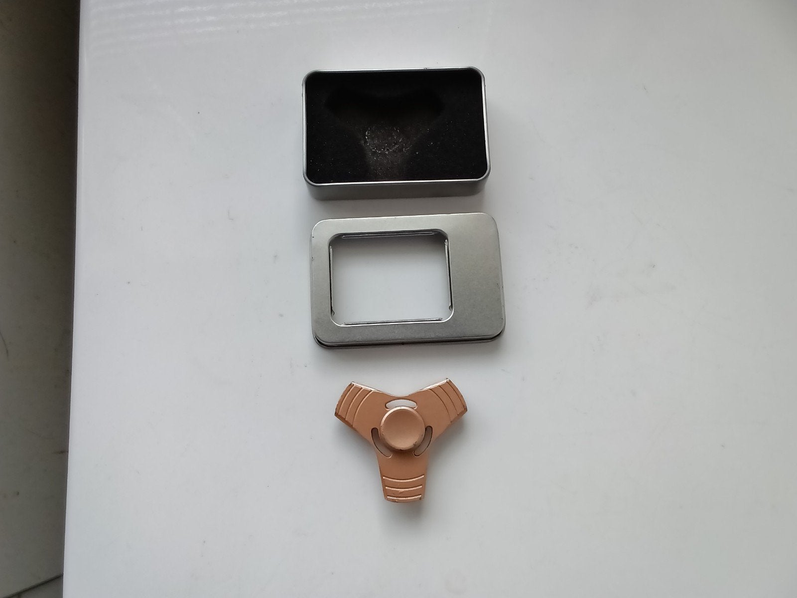 Fidget Spinner. 3 wing metal . Boxed ., Ophalen of Verzenden, Zo goed als nieuw