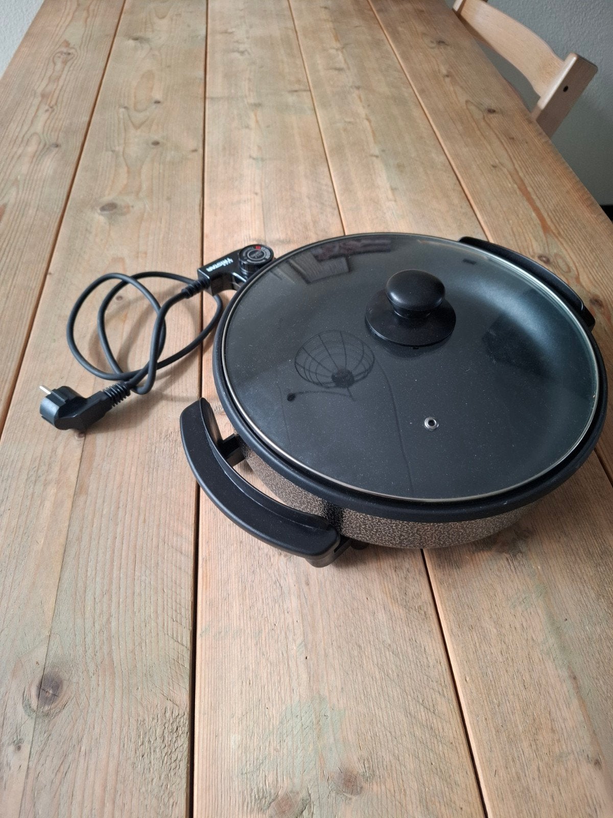 Tristar elektrische pan, 30 cm. Met thermostaat en deksel, Overige materialen, Met deksel, Overige typen, Ophalen of Verzenden