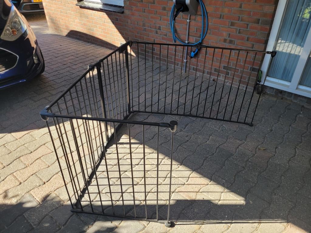 Metalen Veiligheidshekje / Hondenhekje - Zwart, Ophalen, Gebruikt, Overige typen, Metaal of IJzer
