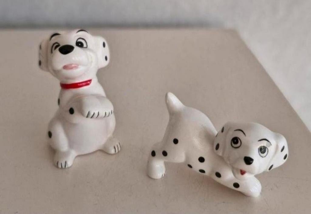 Twee Dalmatier beeldjes, Verzamelen, Beelden en Beeldjes, Ophalen of Verzenden, Zo goed als nieuw, Dier