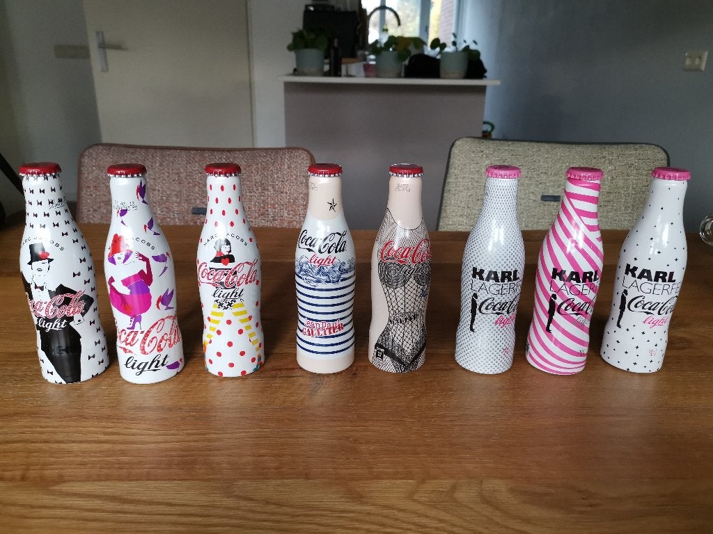 Coca Cola couturier flesjes, Ophalen of Verzenden, Zo goed als nieuw, Verpakking