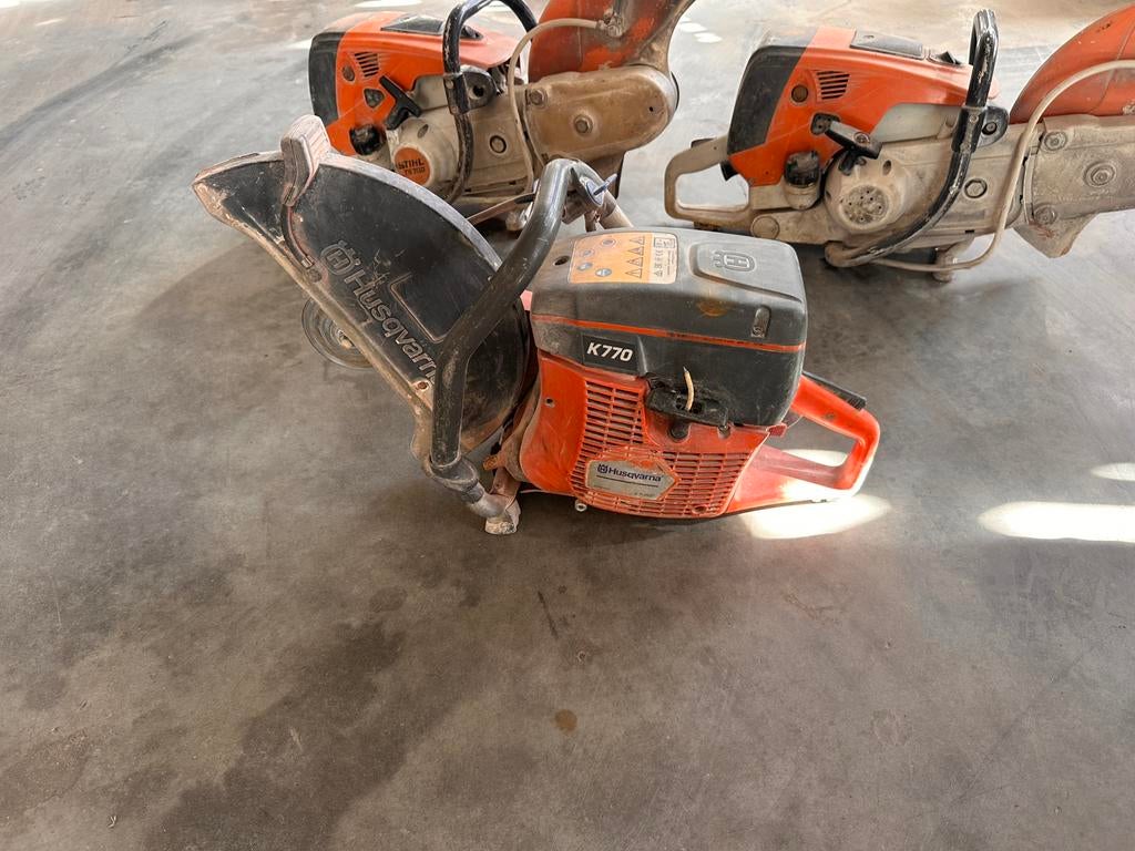 Bandenzagen stihl ts700 & husqvarna k770 opknappers, Gebruikt, 70 mm of meer, Kettingzaag, Ophalen of Verzenden