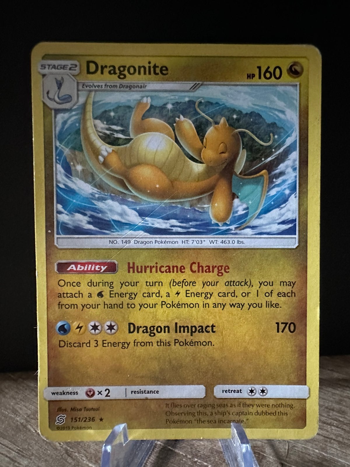 Pokemon unified minds dragonite 151/236, Hobby en Vrije tijd, Verzamelkaartspellen | Pokémon, Ophalen of Verzenden, Zo goed als nieuw