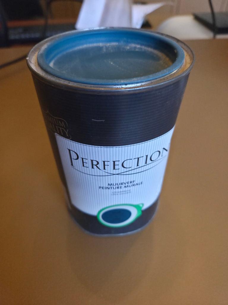 Perfection muurverf petrol blue, Ophalen, Blauw, Nieuw, Verf