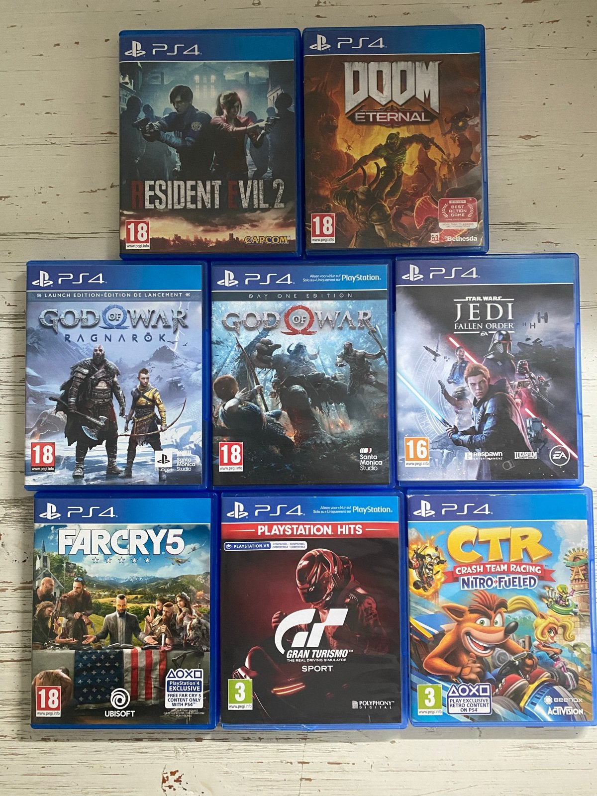 PS4 Games te koop, bieden: Resident Evil 2, God of War etc., Gebruikt, Vanaf 18 jaar, Overige genres, Virtual Reality