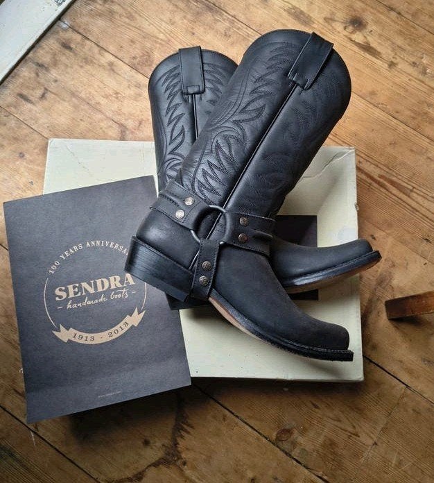 Sendra Boots - Lederen Laarsen. maat 41, Ophalen of Verzenden, Nieuw, Zwart
