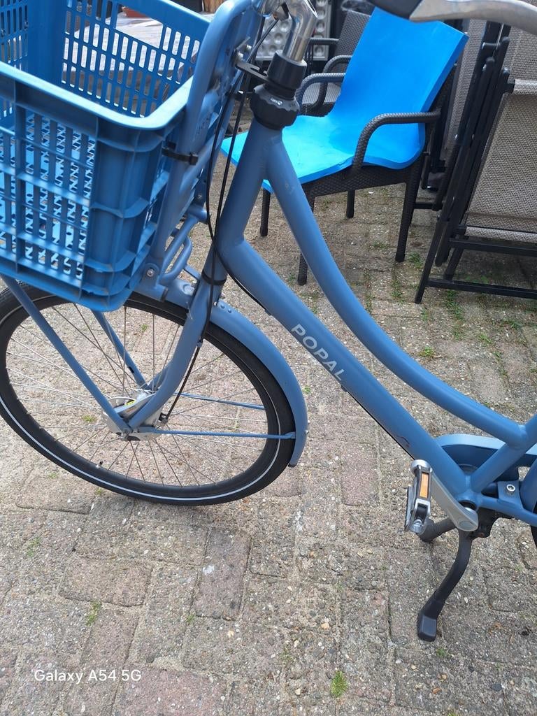Popal Daily Dutch Basic Damesfiets - Blauw, Fietsen en Brommers, Fietsen | Dames | Damesfietsen, Gebruikt, Overige merken, (Extra) lage instap