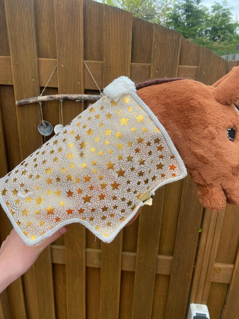 Hobbyhorse deken met gouden sterren, Ophalen of Verzenden, Zo goed als nieuw, Jongen of Meisje