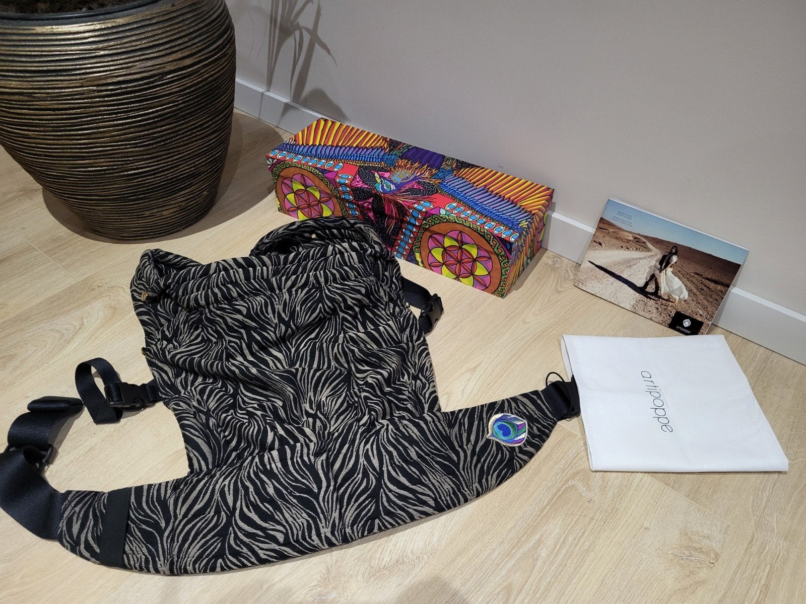Artipoppe Draagzak Zebraprint, Overige merken, Ophalen of Verzenden, Zo goed als nieuw, Buik, Rug of Zij