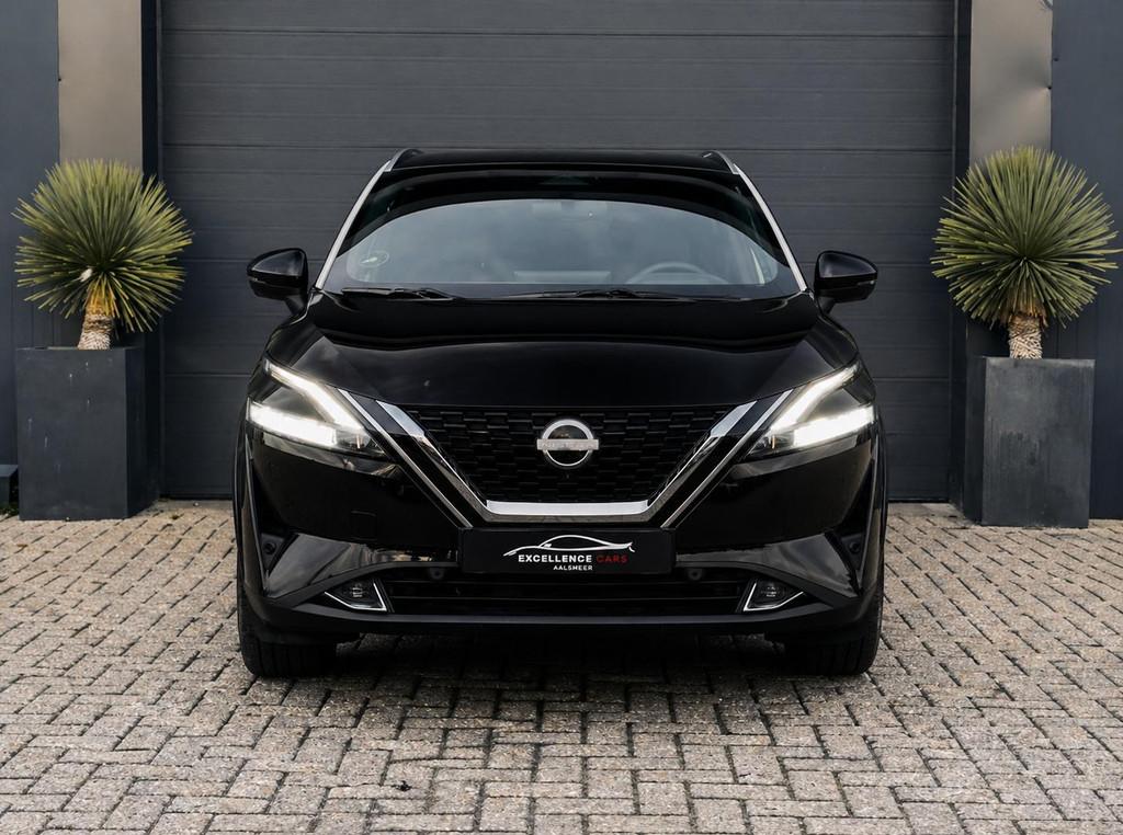 Nissan Qashqai 1.3 MHEV Xtronic Tekna Plus Automaat|Pano|360, Stof, Euro 6, Zwart, Bedrijf