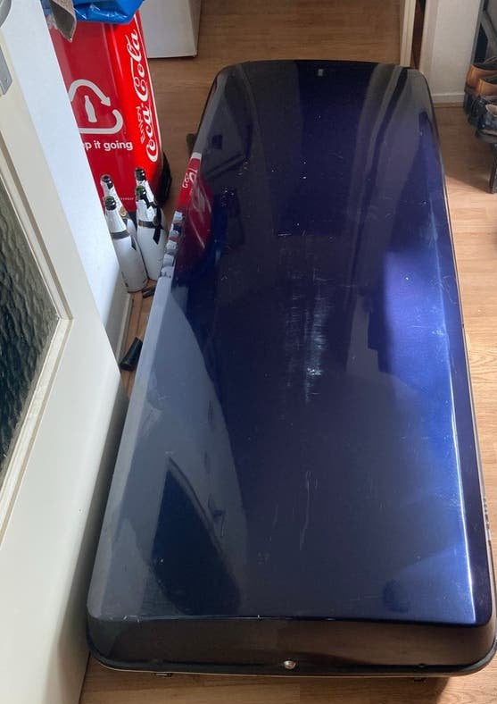 Bmw dakkoffer inclusief dakdragers voor E61 en F10, Ophalen, Gebruikt