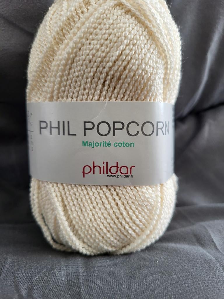Te koop: 5 nieuwe bollen Phil Popcorn, Ophalen of Verzenden, Nieuw, Breien of Haken, Wol of Garen