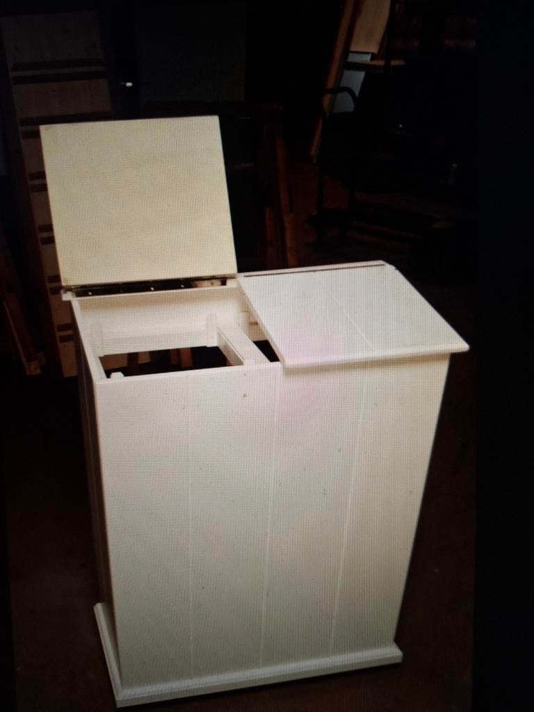 Houten Afvalbak 2-vaks (ook 3-vaks), 30 tot 40 liter, Verzenden, Nieuw, Overige materialen