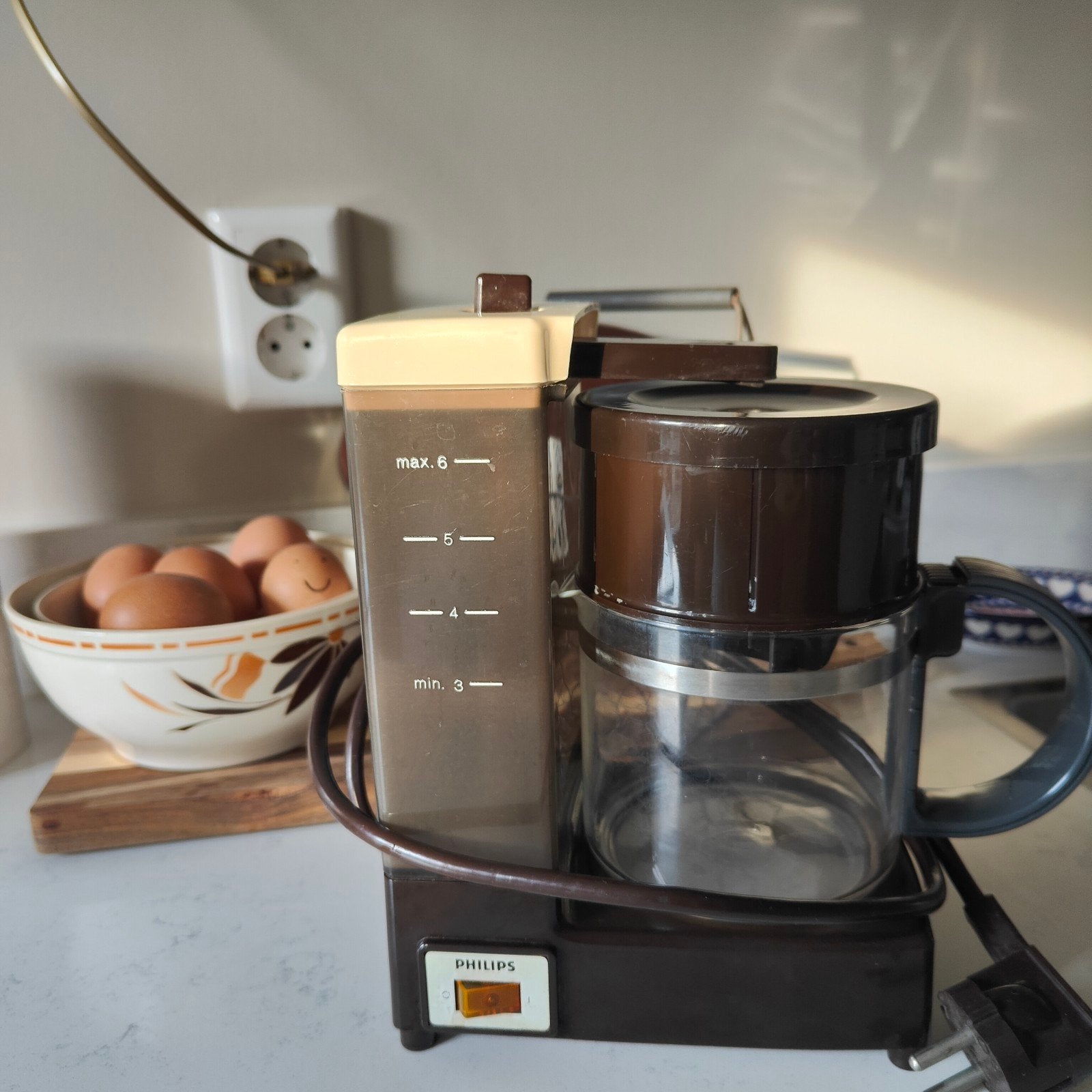 Vintage Koffiezetapparaat small Retro Bruin IZGS, Koffiemachine, Gemalen koffie, Ophalen of Verzenden, Zo goed als nieuw