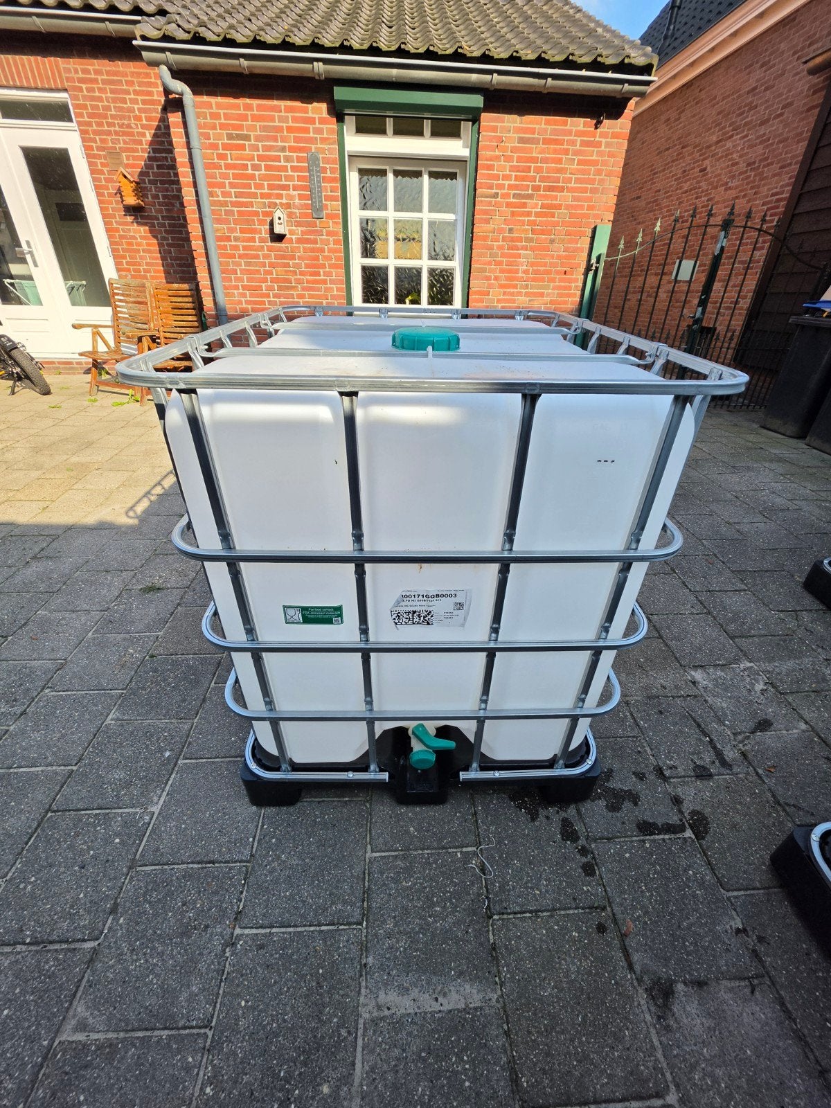 2 stuks ibc 1000 liter, Tuin en Terras, Regentonnen, 150 liter of meer, Ophalen