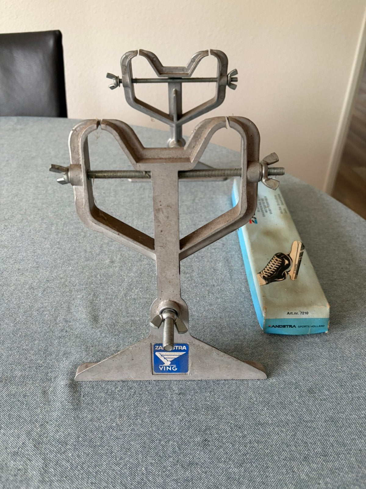 Originele Zandstra schaatshouder voor slijpen, Ophalen of Verzenden, Noren, Zandstra