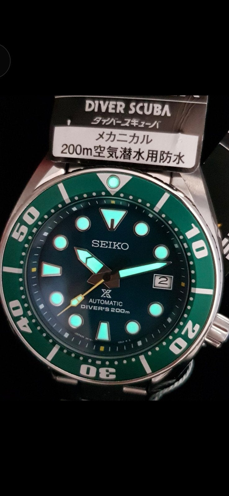 Seiko Prospex Diver Scuba SZSC004 Emerald Green, Ophalen, Nieuw, Staal, Seiko