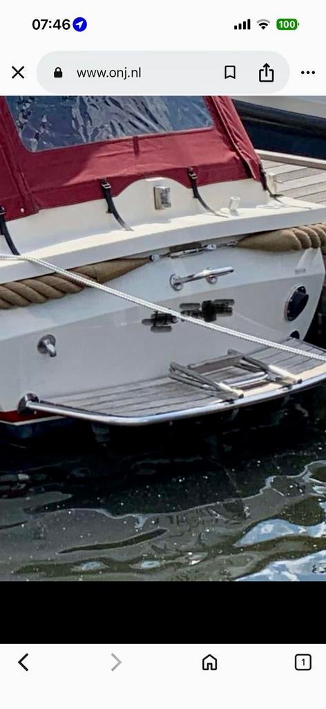 Te koop gevraagd zwemplateau ONJ 760, Watersport en Boten, Ophalen, Zo goed als nieuw, Motor en Techniek, Zeilboot of Motorboot