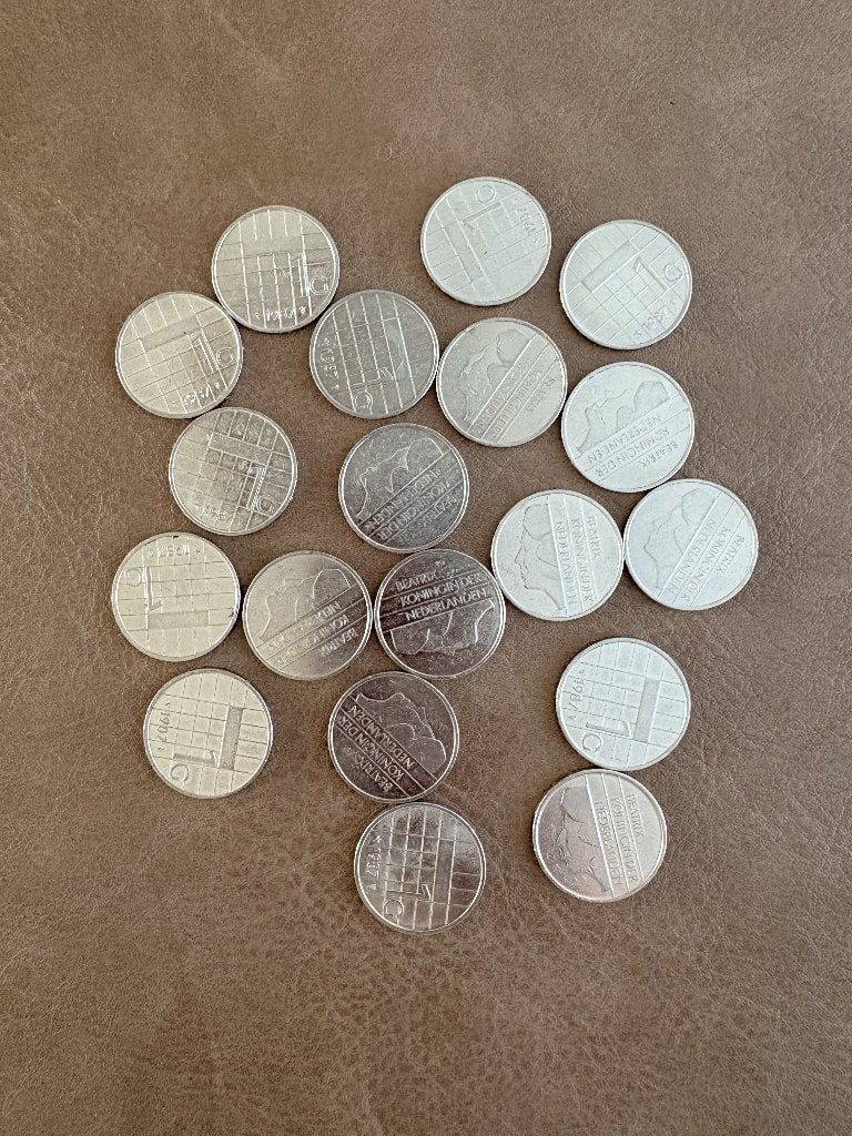 1987 - Nederlandse 1 Gulden - Beatrix - Nikkel, Verzenden, Koningin Beatrix, 1 gulden, Losse munt